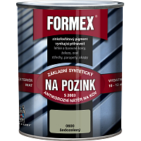 Formex S2003 základ na pozink základná farba na kov, 0600 šedozelený, 0,6 l
