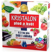 Agro Kristalon Plod a kvet vodorozpustné univerzálne hnojivo 0,5 kg pre 500 l zálievky