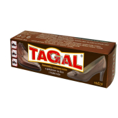 Tagal Hnedý samoleštiaci ochranný krém s aplikátorom na koženú obuv 50 g