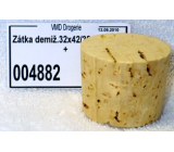 Korková zátka demižónová 32 x 42 x 38 mm, 10 l