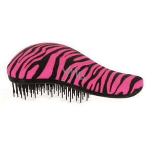 Dtangler Detangling Brush Kefa pre ľahké rozčesanie vlasov 18,5 ružovo-čierny