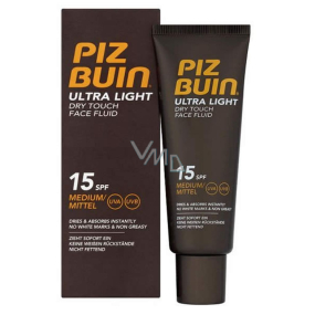 Piz Buin Ultra Light SPF15 ultra ľahký hydratačný fluid na opaľovanie na tvár 50 ml