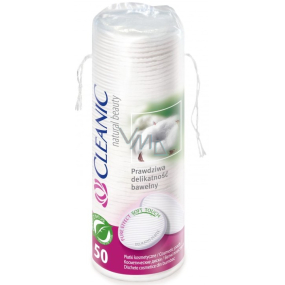 Cleanic Natural Beauty Pure Effect Soft Touch odličovacie tampóny 50 kusov