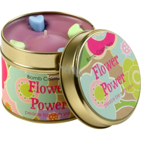 Bomb Cosmetics Sila kvetov vonná prírodné, ručne vyrobená sviečka v plechovej dóze horí až 35 hodín