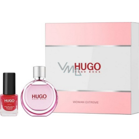 Hugo Boss Hugo Woman Extreme toaletná voda 30 ml + Hugo Woman New lak na nechty červený 4,5 ml, darčeková sada