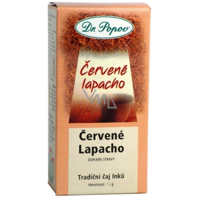 Dr. Popov Červené Lapacho čaj Inkov, čistí organizmus 120 g