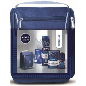 Nivea Men Original gél na holenie 200 ml + balzam po holení 100 ml + Fresh Active guľôčkový antiperspirant 50 ml + Labello Original balzam na pery 4,8 g, kozmetická sada