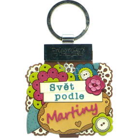Albi Knižka s menom na kľúče Svet podľa Martiny 6 x 9,5 cm