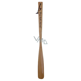 Bohemia Gifts Drevená lyžica na topánky Daj boh šťastia! 55cm č.1