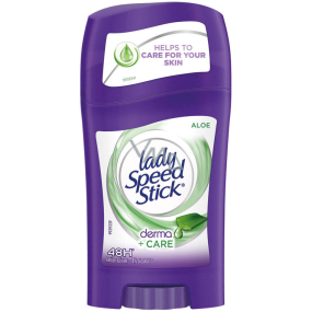 Lady Speed Stick Derma + Care Aloe antiperspirant dezodorant stick pre ženy 45 g