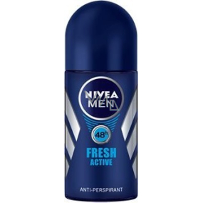 Nivea Men Fresh Active guličkový antiperspirant dezodorant roll-on pre mužov 50 ml