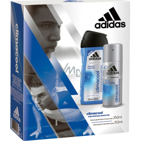 Adidas Climacool dezodorant antiperspirant sprej pre mužov 150 ml + Climacool 3v1 sprchový gél 250 ml, kozmetická sada