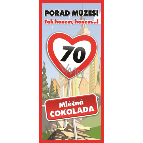 Bohemia Gifts Mliečna čokoláda Všetko najlepšie 70, darčeková 100 g