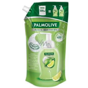 Palmolive Magic Softness Lemon & Mint penový tekutý prípravok na umývanie rúk náhradná náplň 500 ml