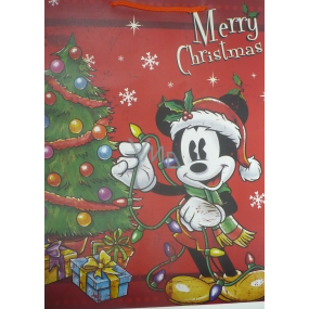 Nekupto Darčeková papierová taška 46 x 33 x 10,5 cm Mickey Mouse Vianočný 1191 WLGX