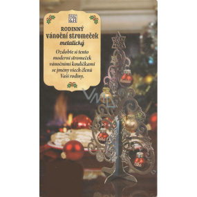 Albi Rodinný vianočný stromček metalický