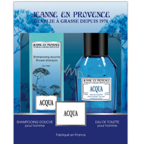 Jeanne en Provence Men Aqua toaletná voda 100 ml + šampón a sprchový gél 2v1 250 ml, darčeková súprava