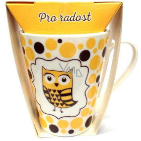 Albi Dobroty Darčeková sada hrnček a horúca mliečna čokoláda Pre radosť žltý 300 ml