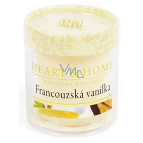 Heart & Home Francúzska vanilka Sójová vonná sviečka bez obalu horí až 15 hodín 53 g