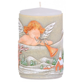 Candle Anjel s trumpetu vonná sviečka valec 60 x 100 mm