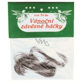 Vianočný závesné háčiky 3,5 cm 50 kusov