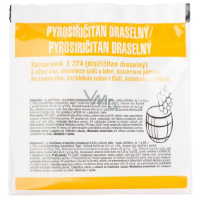 Kittfort Disiričitan draselný E224 Pyrosulfit draselný pre potraviny - konzervant 10 g