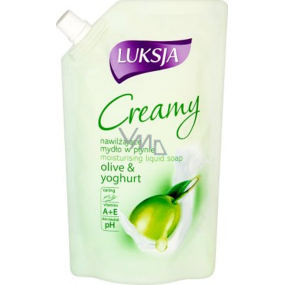 Luksja Creamy Olive & Yoghurt tekuté mydlo náhradná náplň 400 ml