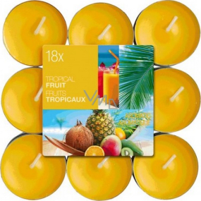 Bolsius Aromatic Tropical Fruit - Tropické ovocie vonné čajové sviečky 18 kusov, doba horenia 4 hodiny