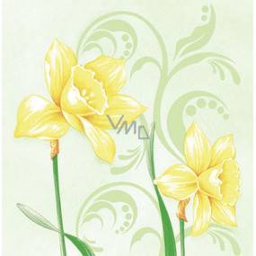 Ditipo Papierové obrúsky 3 vrstvové 33 x 33 cm 20 kusov Veľkonočné Narcisy