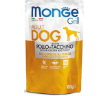 Monge Dog Grill kuracie, morčacie kapsička 100 g