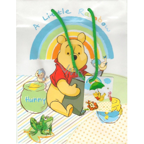 Ditipo Darčeková papierová taška 32,5 x 13,5 x 26,3 cm Disney Medvedík Pú A Little Rainbow