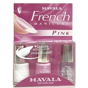 Mávala French Manicure Pink francúzska manikúra lak na nechty 3 x 5 ml