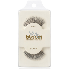 Bloom Natural nalepovacie riasy z prírodných vlasov obloučkové čiernej č. 82 1 pár