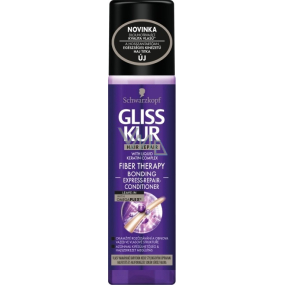 Gliss Kur Fiber Therapy regeneračný expres balzam pre namáhané vlasy 200 ml