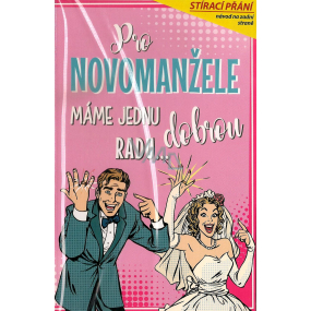 Nekupto Stieracie prianie k svadbe Pre novomanželov 21,5 x 13,5 cm G 21 3341
