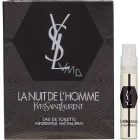 Yves Saint Laurent La Nuit de L Homme toaletná voda 1,5 ml s rozprašovačom, vialka