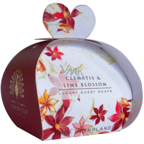 English Soap Clematis a Lipový kvet prírodné parfumované parfumované s bambuckým maslom 3 x 20 g