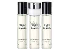 Chanel Bleu de Chanel parfumovaná voda pre mužov 3 x 20 ml náplň