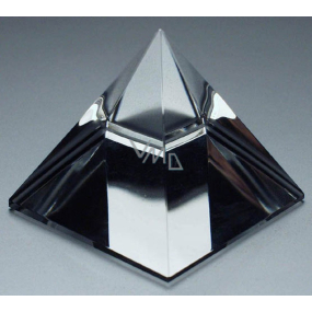 Sklenená pyramída s farebným pokovom 40 mm