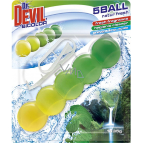 Dr. Devil Natur Fresh bicolor 5Ball Wc záves 35 g
