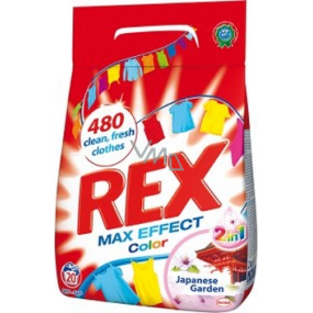 Rex Max Effect Color 2v1 Japanese Garden prášok na pranie farebnej bielizne 20 dávok 1,4 kg