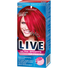 Schwarzkopf Live Ultra Brights or Pastel farba na vlasy 092 Pillar Box Red