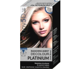 Professional Hair Care Destiny 5D Decolour Platinium biely platinový melír na vlasy 40 g + 80 ml
