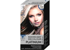 Professional Hair Care Destiny 5D Decolour Platinium biely platinový melír na vlasy 40 g + 80 ml