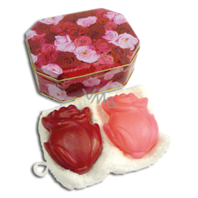 Kappus Ruže luxusné mydlo s prírodnými olejmi darčekové v dóze 2 x 100 g
