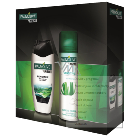 Palmolive Men Sensitive sprchový gél 250 ml + pena na holenie 300 ml, kozmetická sada