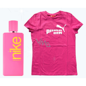 Nike Pink Woman toaletná voda 100 ml + tričko Puma, darčeková sada
