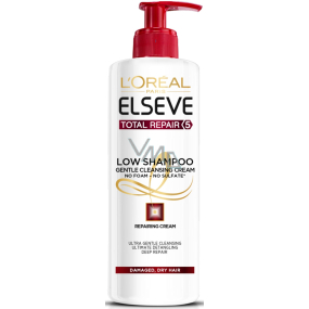 Loreal Paris Elseve Total Repair 5 Low šampón na poškodené, suché vlasy dávkovač 400 ml