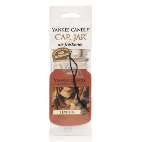 Yankee Candle Leather - Koža Classic vonná visačka do auta papierová 12 g