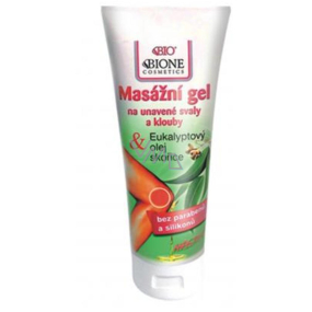 Bion Cosmetics Eukalyptový olej a škorice hrejivý masážny gél 200 ml